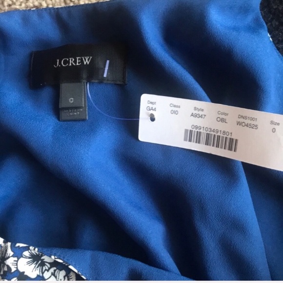 NWT🪡J.CREW🪡SUNDRESS IN BLUE FLORAL🪡 - Picture 7 of 7